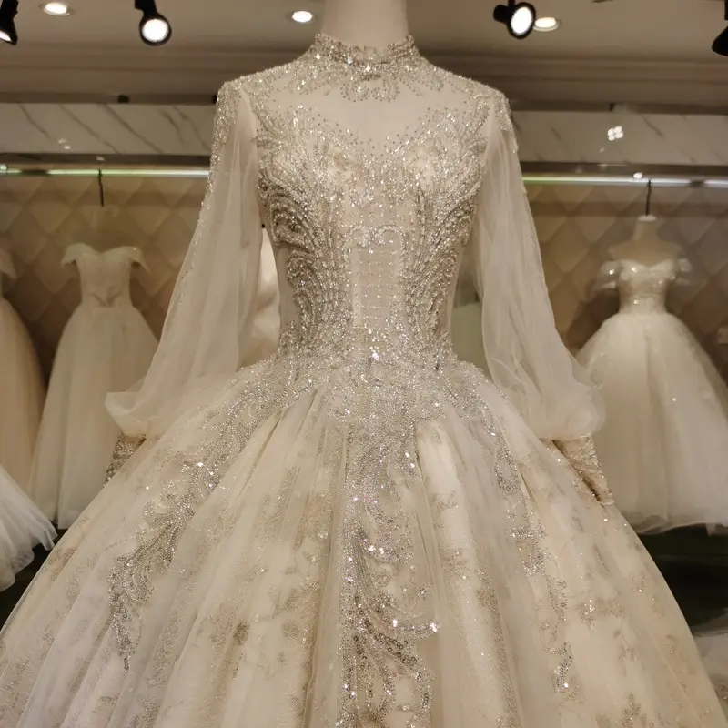 Свадебные платья с юбкой-годе, модное свадебное платье с длинным рукавом, кружевные свадебные платья