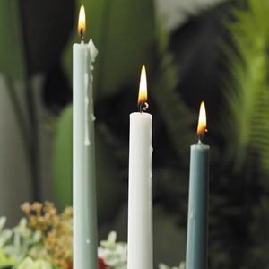 Elegante Set di candele nuziali affusolate colorate di 4 profumate senza fumo 12 pollici di lunga combustione perfetto come candele coniche - Product Image 4