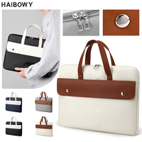 Sac pour ordinateur portable HAIBOWY, résistant à l'eau, 14 à 15,6 pouces, sac de transport pour ordinateur portable, sacoche pour ordinateur portable pour hommes