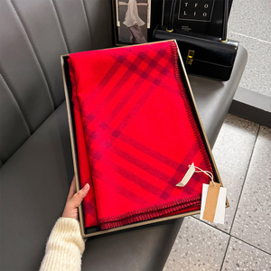 Écharpe <span class=keywords><strong>Plaid</strong></span> Femme Hiver Polyvalente Chaude Épaisse en Polyester Longue Écharpe Châle Tendance Luxe Léger Haut de Gamme Chauffe-Cou - Product Image 5