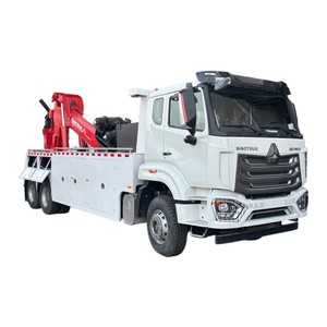 Camión Grúa de Servicio Pesado HOWO NX 6x4 de 25 Toneladas con Plataforma y Elevador Combinados para Rescate en Carreteras Urbanas y Remolque de Vehículos Ligeros - Product Image 1
