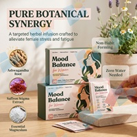 Bandes Orales Équilibrantes avec Ashwagandha, Magnésium et Extrait de Safran – Complément Bien-être Féminin – OEM ODM Marque Privée