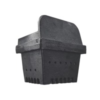 Coupe de combustion en fonte noire durable pour poêle à granulés, poêle à bois, accessoire de chauffage, vente en gros