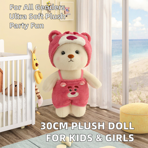 Nouvelle Peluche 30CM Ours Pikachu à Changement de Tenue, Rembourrée en Coton PP, Cadeau pour Enfants Filles - Product Image 1