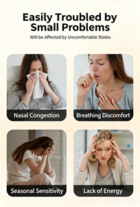 Bâtonnet nasal rafraîchissant aux huiles essentielles pures, inhalateur pour soulager la congestion des sinus, booster d'énergie, soulagement des allergies, inhalateur nasal - Product Image 5