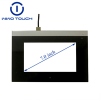 Écran tactile capacitif de 7 pouces FT5216GM7, noir, sérigraphié, double face, trempé, sans halogène, pour IHM industrielle
