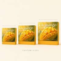 Boîte cadeau personnalisée pour mangues en carton, deux pièces (couvercle et base), emballage pour fruits frais, fabricant OEM en gros