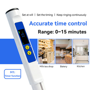 Stylo testeur d'eau d'aquarium 5 en 1 TDS, thermomètre numérique, hygromètre, minuteur de cuisine, détecteur d'agents fluorescents alimentaires - Product Image 1