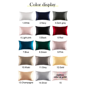 Taille personnalisée 19mm/22mm 100% Mulberry <span class=keywords><strong>Slip</strong></span> Silk Queen Fabric Grade 6a 22 Momme <span class=keywords><strong>Taie</strong></span> d'oreiller - Product Image 3