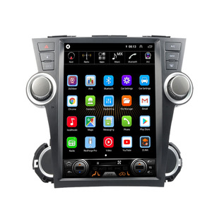 Pour Toyota <span class=keywords><strong>Highlander</strong></span> 2009-2013 Autoradio Appareil 2 Double Din Quad Octa-Core Android Stéréo de Voiture GPS Navigation Carplay - Product Image 1