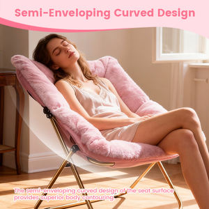 इनडोर फर्नीचर चंद्रमा कुर्सी आरामदायक और फोल्डेबल बीच आउटडोर उपयोग के लिए आधुनिक डिजाइन - Product Image 4