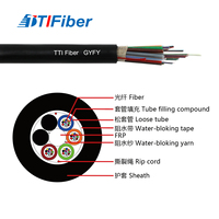 GYFY Fibre à noyau sec G652D monomode 2-144 Core Pollution-Free pour le câblage FTTH Fibre optique utilisée sur l'entretien du nettoyeur de tuyaux