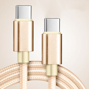 Kabel PD ke USB-C, USB-C 60W 65W 100W 240W, kepang nilon Tipe C 3 kaki 6 kaki 10 kaki - Product Image 3