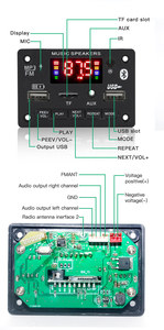 USB ve TF kart yuvası ile kablosuz araba MP3 çalar modülü USB dekoder kurulu FM radyo erişim - Product Image 4
