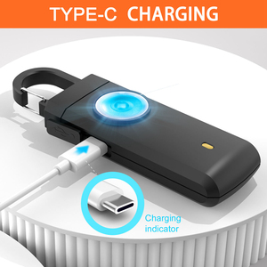 Allarme <span class=keywords><strong>di</strong></span> <span class=keywords><strong>sicurezza</strong></span> personale portachiavi SOS con luci 130dB <span class=keywords><strong>dispositivi</strong></span> <span class=keywords><strong>di</strong></span> <span class=keywords><strong>sicurezza</strong></span> per le donne allarme autodifesa stick cicalino antirapina - Product Image 5