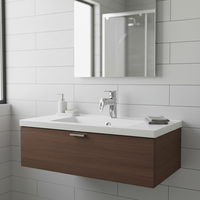 Robinet d'arrêt moderne en laiton sans plomb, anti-rayures, mitigeur monocommande pour salle de bain, finition polie, garantie 2 ans