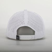 Casquette de baseball personnalisée en corde, résistante à l'eau, 5 panneaux, haute performance, perforations découpées au laser, broderie logo, snapback pour homme