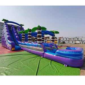Outdoor events <b>large</b> hippo <b>slide</b> with climbing steps commercial inflatable water <b>slide</b> for adults - Product Image 5