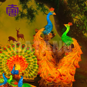 Beautiful 3d Led <b>Light</b>-up Peacock Art Craft Lamp <b>Outdoor</b> Christmas Garden Decoration Stunning Street <b>Lights</b> For Landscape - Product Image 3