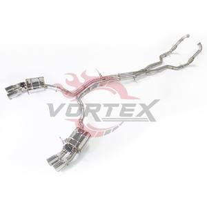 Échappement Catback Valvetronic en acier inoxydable 304 VORTEX avec tuyau avant pour Audi S4 B9/B9.5 2018-2025, fixation directe - Product Image 2