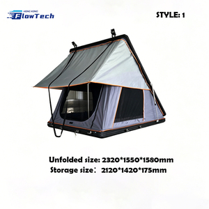 Automatic Quick <b>Opening</b> Rooftop Tent Hard Shell Aluminum Alloy Pop <b>Up</b> Car Roof Tent for SUV Truck Waterproof Camping - Product Image 2