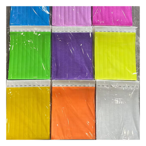 מפעל במלאי מהיר משלוח צבע מוצק כרטיס כניסה חד פעמי <span class=keywords><strong>tyvek</strong></span> צמיד נייר צמיד עבור אירוע חג - Product Image 1