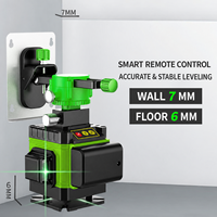 Niveau laser 3D Guang Chen 12 lignes, auto-nivelant, faisceau laser vert, fixation murale, pour travaux intérieurs et extérieurs, pose de carrelage et construction