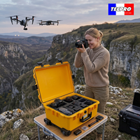 Valises rigides pour outils, étanches, pour appareils photo, boîtes de rangement pour outils, boîtes à outils pour drones avec joint d'étanchéité et doublure en mousse
