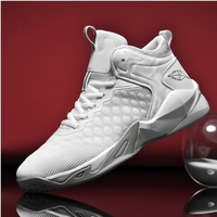 Chaussures de sport respirantes de style basket-ball 2026, empeigne en mesh, lacets, chaussures de marque avec services personnalisables