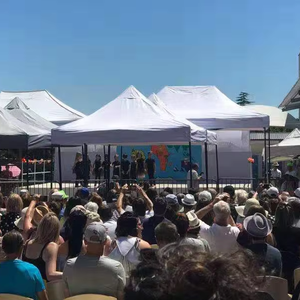 13x13 फीट वाटरप्रूफ प्रबलित टेंट कस्टमाइज्ड लोगो पोर्टेबल चंदवा आउटडोर वाणिज्यिक व्यापार शो गज़ेबो तह - Product Image 3