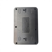 Stopkontak Ekstensi USB 3 Jalur dengan 4 Port USB-A dan 1 Port Tipe-C 230V Standar Rusia Eropa Bahan ABS