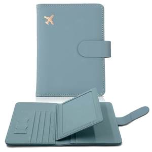 Porte-passeport en cuir Pu avec Logo personnalisé - Product Image 3