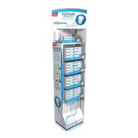 Présentoir Moderne Portable Rotatif et Pliable à 3 Niveaux en Carton pour Brosses à Dents et Produits d'Hygiène Buccale pour Magasins de Détail