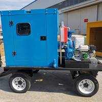 Pompe à eau diesel portable pour l'irrigation agricole des vergers, à turbine centrifuge à flux mixte, 20 CV, 2, 4, 6, 8 pouces