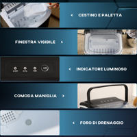 Machine à glaçons portable 12KG 24H Design compact pour la cuisine à domicile Idée de cadeau de Noël