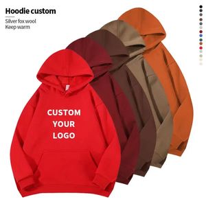 Áo hoodie unisex chất dày, ngoại cỡ, 420 GSM, cotton pha polyester, in logo tùy chỉnh, size lớn, chất lượng cao, dày dặn, trơn, không in họa tiết - Product Image 3