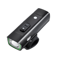 Luz Delantera LED de Aluminio para Bicicleta con Carga Tipo-C, Resistente al Agua IPX4, 300 Lúmenes, Indicador de Batería, para Viajes al Aire Libre