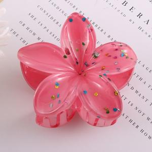 Pinzas de Pelo de Moda al por Mayor para Mujer, Accesorios Geométricos, Dulces y Coloridos, con Forma de Huevo y Flor, de Plástico - Product Image 5