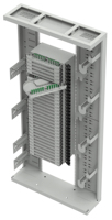 Panel Patch Splitter Serat Optik Telekomunikasi Jaringan FTTH 48-Core 48-Port Konektor SC/LC Open Tray Indoor 1U Rack