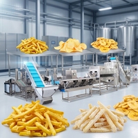 Ligne de production de frites modernes, machines flexibles de transformation des pommes de terre pour les usines de transformation alimentaire de petite à grande échelle