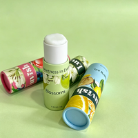 Prix d'usine, emballage biodégradable en papier kraft brun pour baume corporel déodorant, tube en papier pour baume à lèvres, flacon de parfum, conteneur en carton