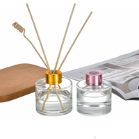 Offre Spéciale 50ml 100ml 200ml Diffuseur Rond Aromathérapie Bouteille En Verre Aromathérapie Aroma Reed Diffuseur Bouteille Avec Bouchon