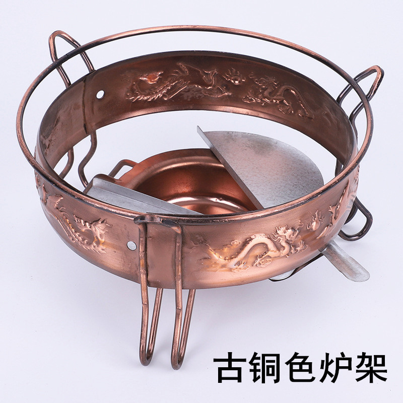 estante de estufa de bronce