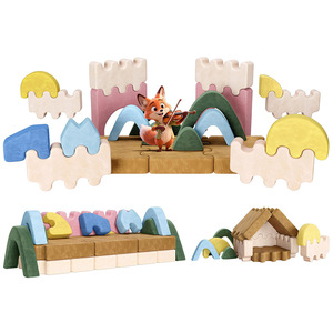Canapé modulaire en blocs de construction personnalisés pour enfants, mousse haute densité, tabouret de jeu modulaire avec accoudoirs, pour les enfants de 2 à 4 ans - Product Image 3