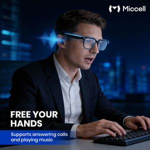 Lunettes intelligentes Miccell PAG01 avec IA, indice d'étanchéité IP65, traduction en temps réel par IA, caméra invisible 8MP, écouteurs ouverts, mains libres - Product Image 4
