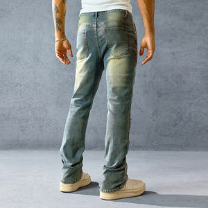 Distressed Frayed Hemジーンズ | ヴィンテージウォッシュ-Distressed Frayed Hemジーンズ | ビンテージウォッシュメンズジーンズ - Product Image 6