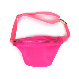 맞춤형 나일론 패니 팩, 셔닐 패치 여성용 크로스바디 여행 벨트 백 (패치 포함) - Product Image 6