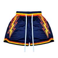 Shorts de Basketball Unisexe Streetwear en Maille Sublimée de Haute Qualité, Personnalisables pour Équipes et Numéros