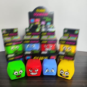 Jouet souple en forme de cube à presser, visage amusant, jouet anti-stress pour enfants, cadeau de fête, vente en gros - Product Image 5