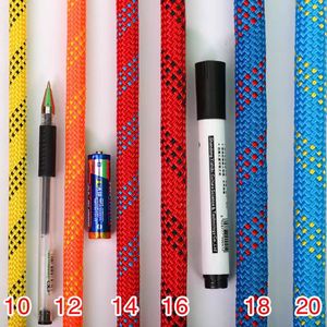 Corda Statica per Arrampicata a Doppia Treccia 12/48 Fili 8mm 10mm 12mm, Dinamica Riflettente Kernmantle in Nylon per Soccorso e Alpinismo - Product Image 4